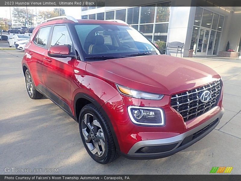 Ultimate Red / Black 2023 Hyundai Venue Limited