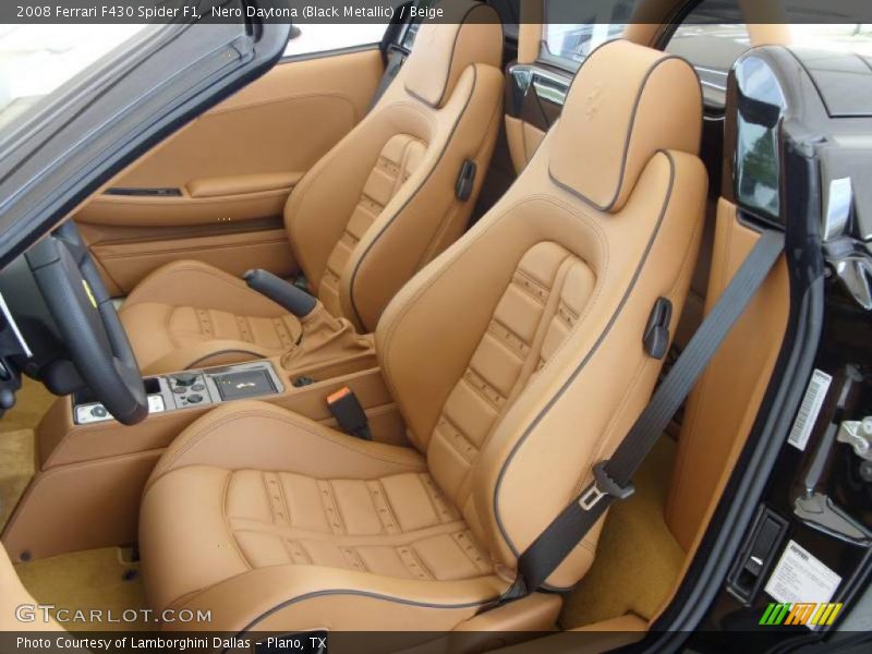Nero Daytona (Black Metallic) / Beige 2008 Ferrari F430 Spider F1