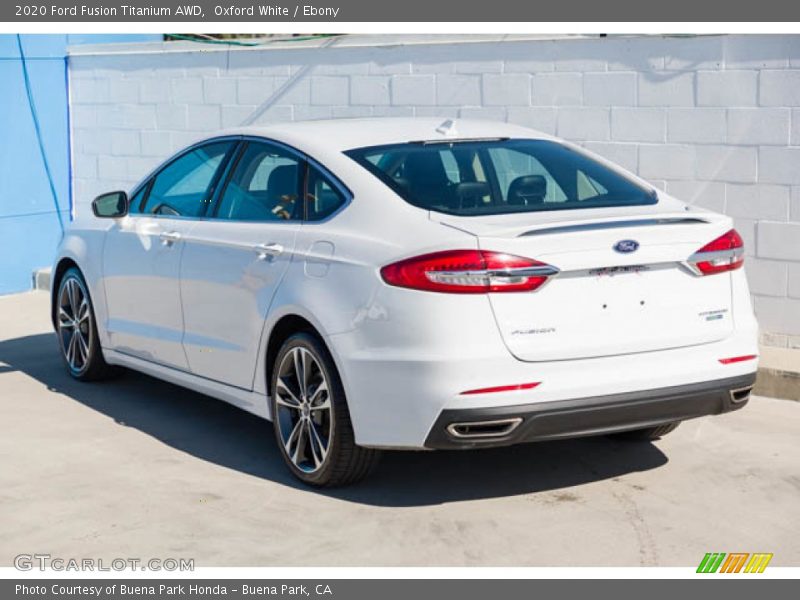 Oxford White / Ebony 2020 Ford Fusion Titanium AWD