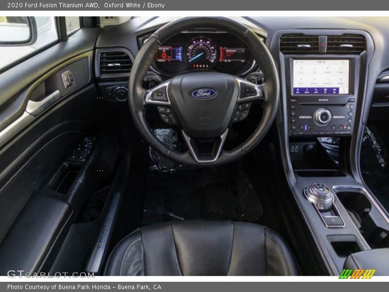 Oxford White / Ebony 2020 Ford Fusion Titanium AWD