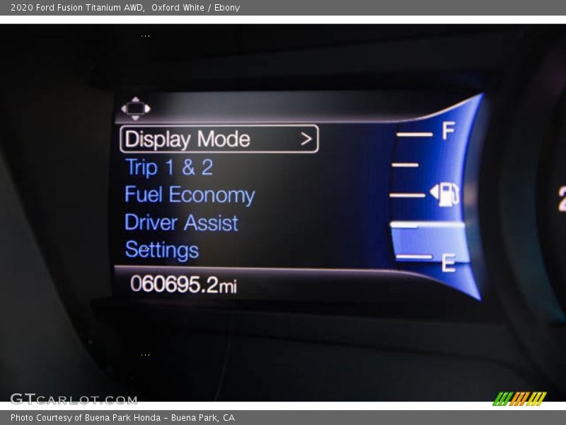 Oxford White / Ebony 2020 Ford Fusion Titanium AWD