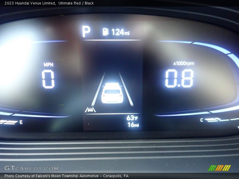 Ultimate Red / Black 2023 Hyundai Venue Limited