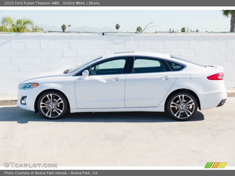 Oxford White / Ebony 2020 Ford Fusion Titanium AWD