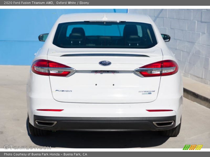 Oxford White / Ebony 2020 Ford Fusion Titanium AWD