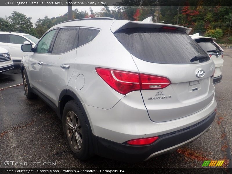 Moonstone Silver / Gray 2014 Hyundai Santa Fe Sport AWD
