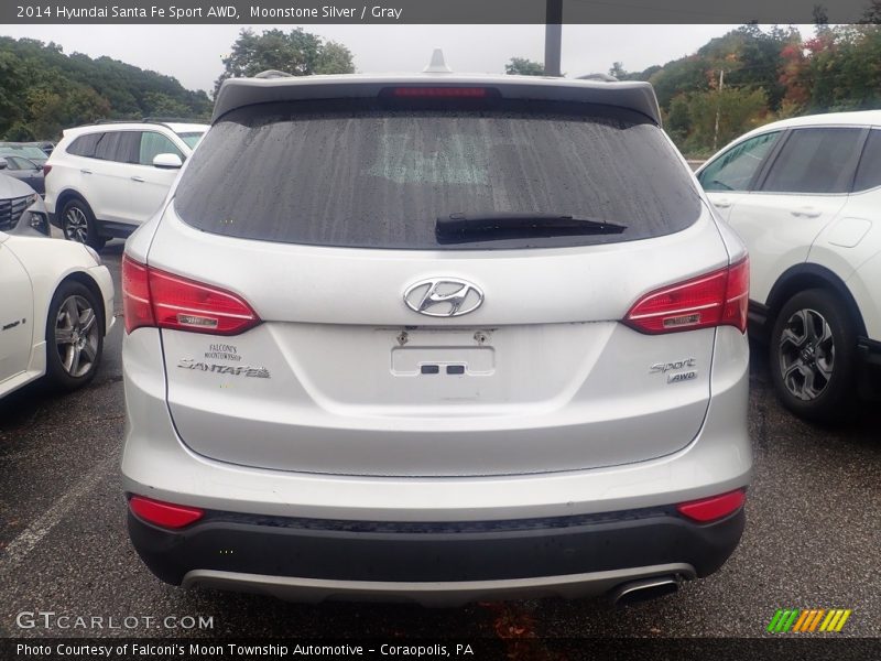 Moonstone Silver / Gray 2014 Hyundai Santa Fe Sport AWD
