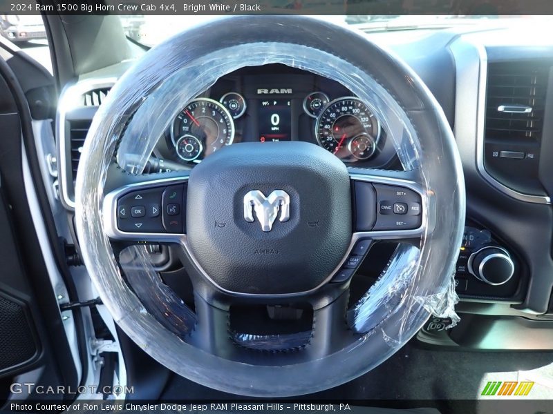 Bright White / Black 2024 Ram 1500 Big Horn Crew Cab 4x4