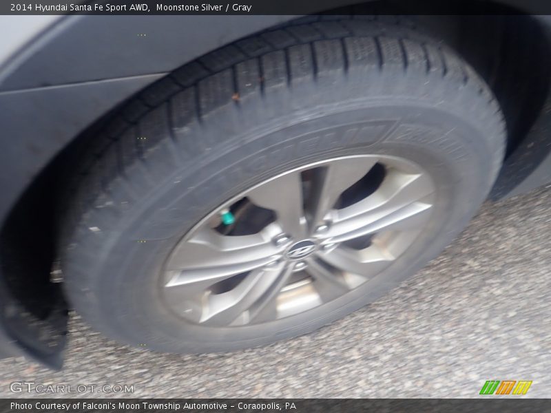 Moonstone Silver / Gray 2014 Hyundai Santa Fe Sport AWD