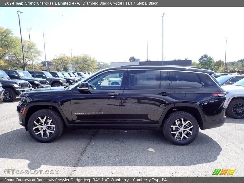 Diamond Black Crystal Pearl / Global Black 2024 Jeep Grand Cherokee L Limited 4x4