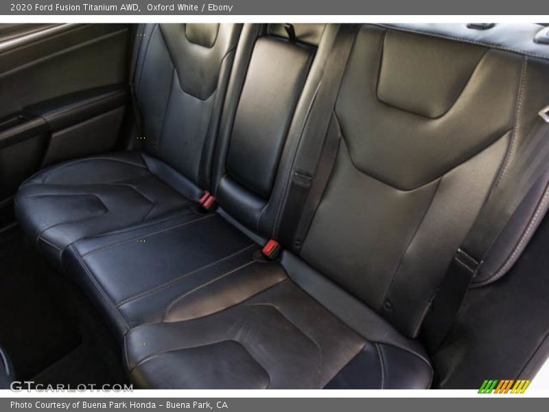 Rear Seat of 2020 Fusion Titanium AWD