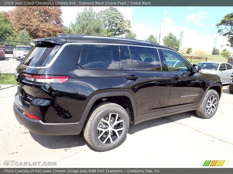 Diamond Black Crystal Pearl / Global Black 2024 Jeep Grand Cherokee L Limited 4x4