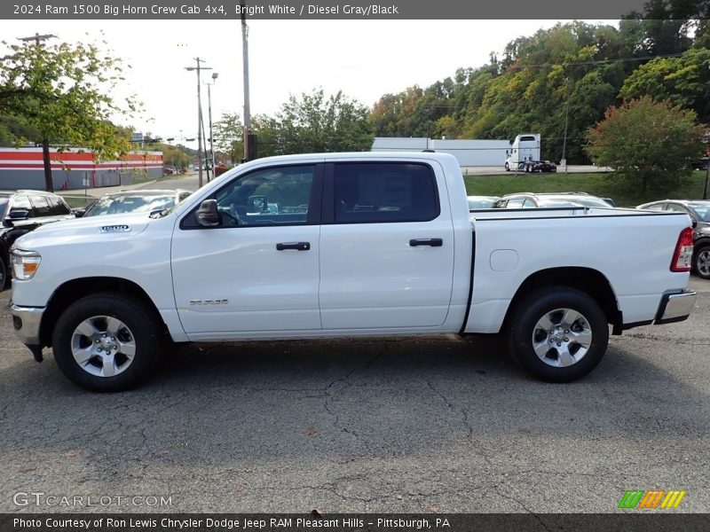 Bright White / Diesel Gray/Black 2024 Ram 1500 Big Horn Crew Cab 4x4
