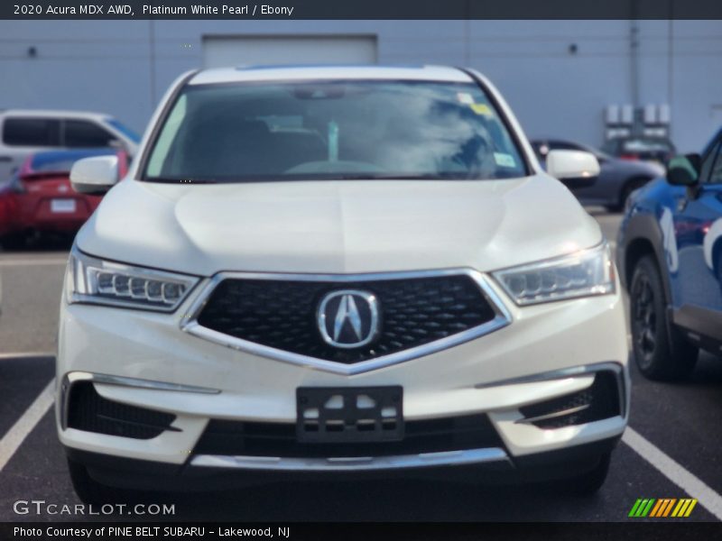 Platinum White Pearl / Ebony 2020 Acura MDX AWD