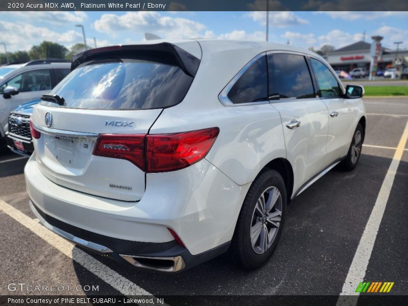 Platinum White Pearl / Ebony 2020 Acura MDX AWD