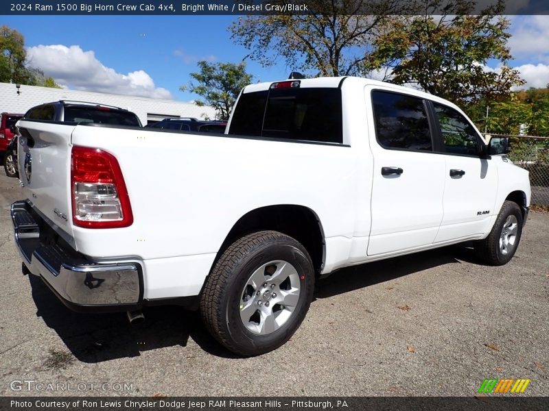 Bright White / Diesel Gray/Black 2024 Ram 1500 Big Horn Crew Cab 4x4