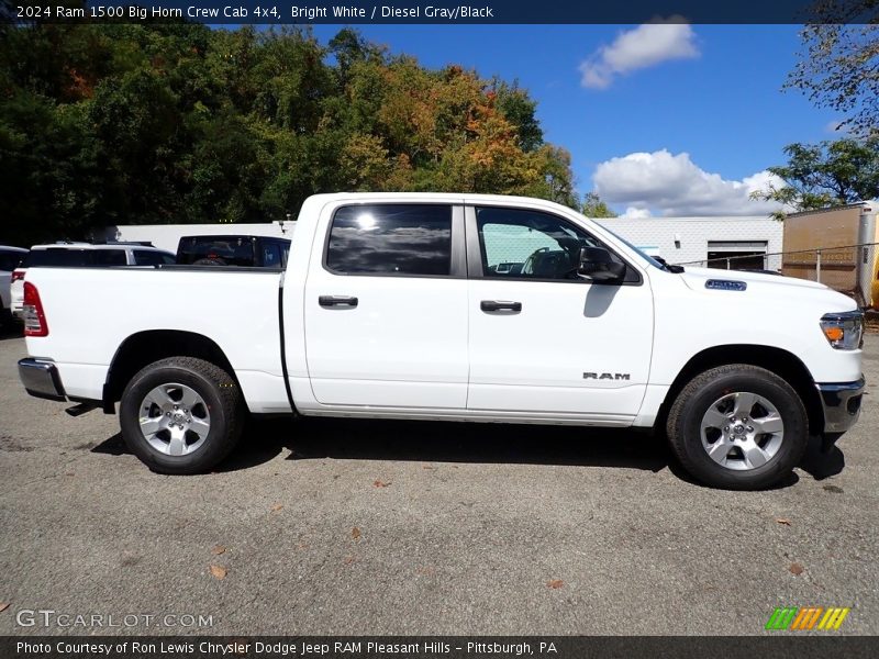 Bright White / Diesel Gray/Black 2024 Ram 1500 Big Horn Crew Cab 4x4