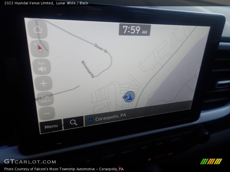 Lunar White / Black 2023 Hyundai Venue Limited