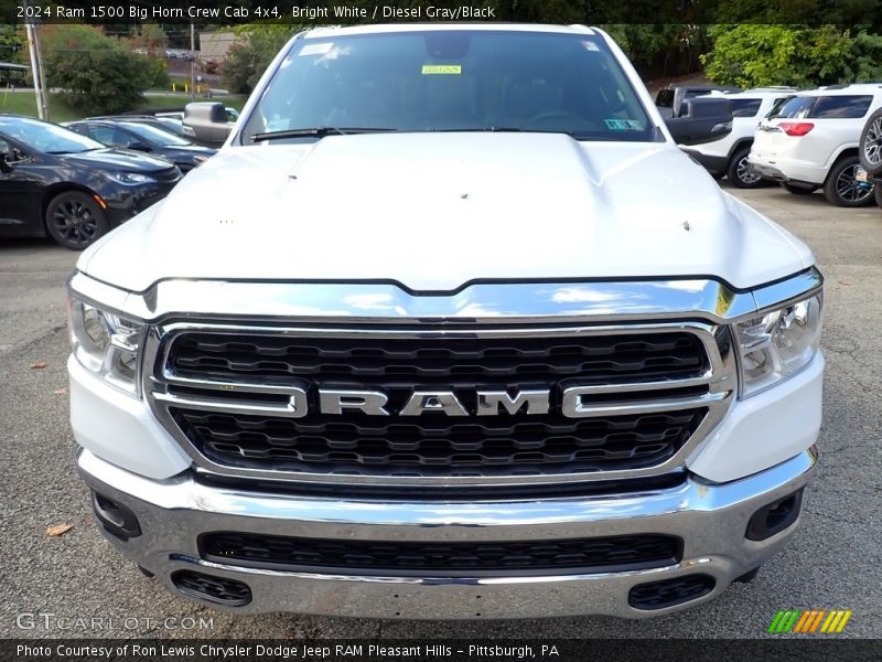 Bright White / Diesel Gray/Black 2024 Ram 1500 Big Horn Crew Cab 4x4