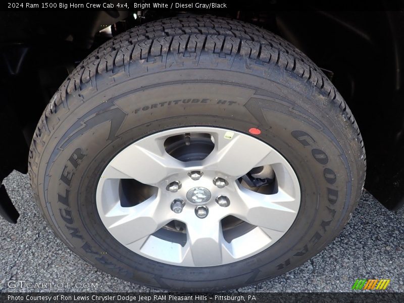 Bright White / Diesel Gray/Black 2024 Ram 1500 Big Horn Crew Cab 4x4