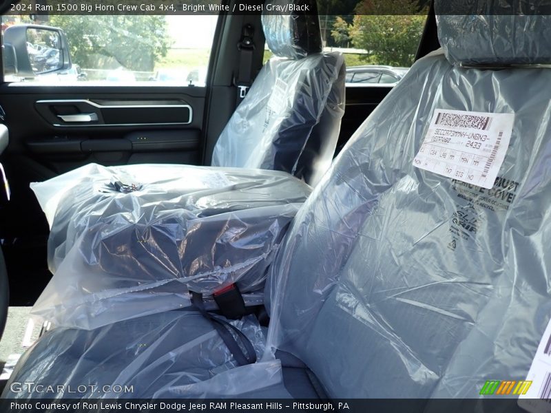 Bright White / Diesel Gray/Black 2024 Ram 1500 Big Horn Crew Cab 4x4