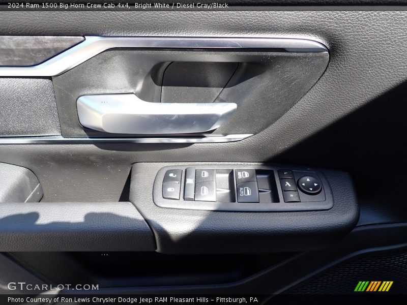 Bright White / Diesel Gray/Black 2024 Ram 1500 Big Horn Crew Cab 4x4