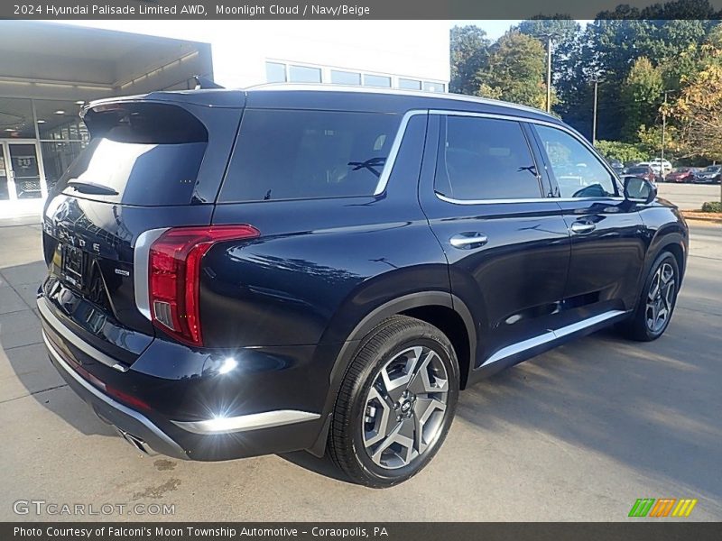Moonlight Cloud / Navy/Beige 2024 Hyundai Palisade Limited AWD