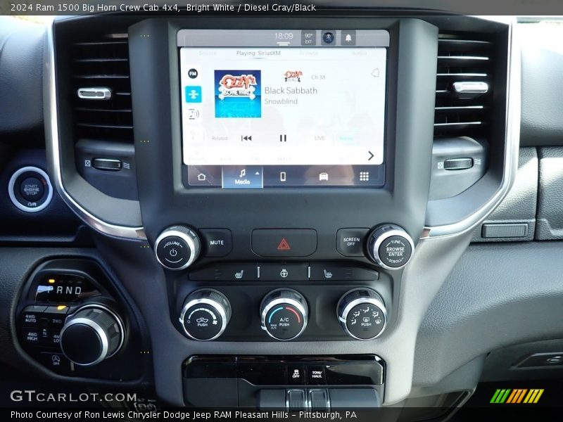 Bright White / Diesel Gray/Black 2024 Ram 1500 Big Horn Crew Cab 4x4