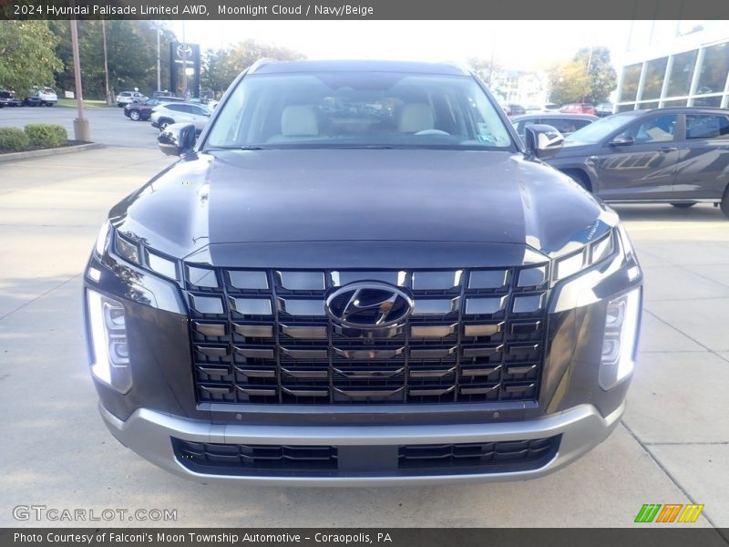 Moonlight Cloud / Navy/Beige 2024 Hyundai Palisade Limited AWD