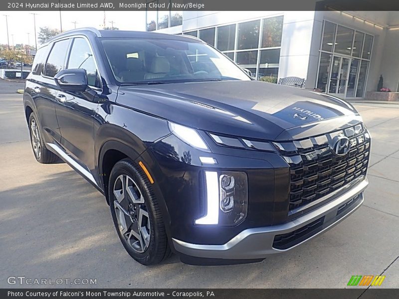 Moonlight Cloud / Navy/Beige 2024 Hyundai Palisade Limited AWD