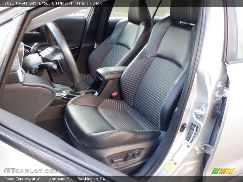 Front Seat of 2021 Corolla XSE