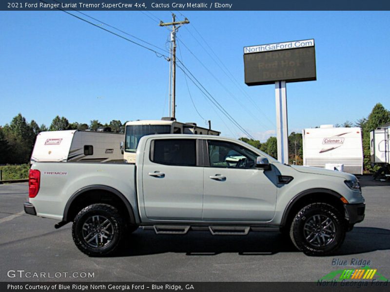 Cactus Gray Metallic / Ebony 2021 Ford Ranger Lariat Tremor SuperCrew 4x4