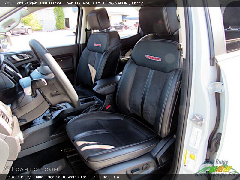 Front Seat of 2021 Ranger Lariat Tremor SuperCrew 4x4