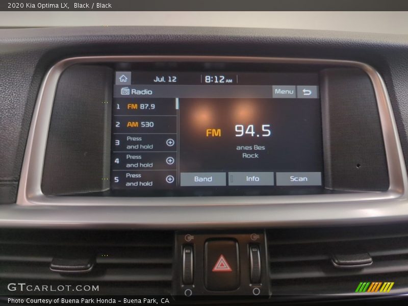 Black / Black 2020 Kia Optima LX