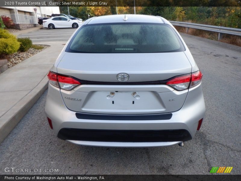Classic Silver Metallic / Light Gray 2020 Toyota Corolla LE