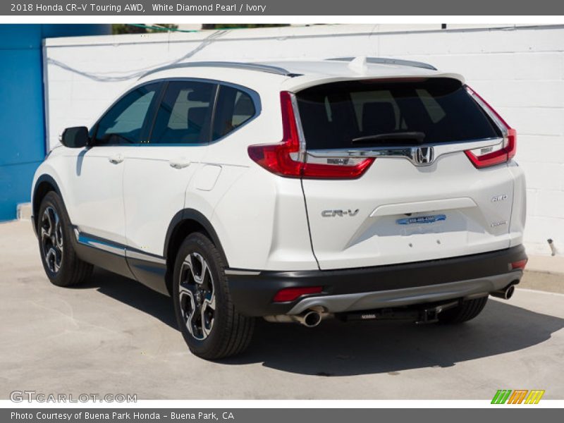 White Diamond Pearl / Ivory 2018 Honda CR-V Touring AWD