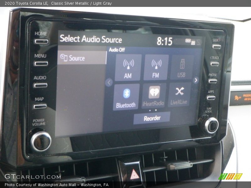 Classic Silver Metallic / Light Gray 2020 Toyota Corolla LE