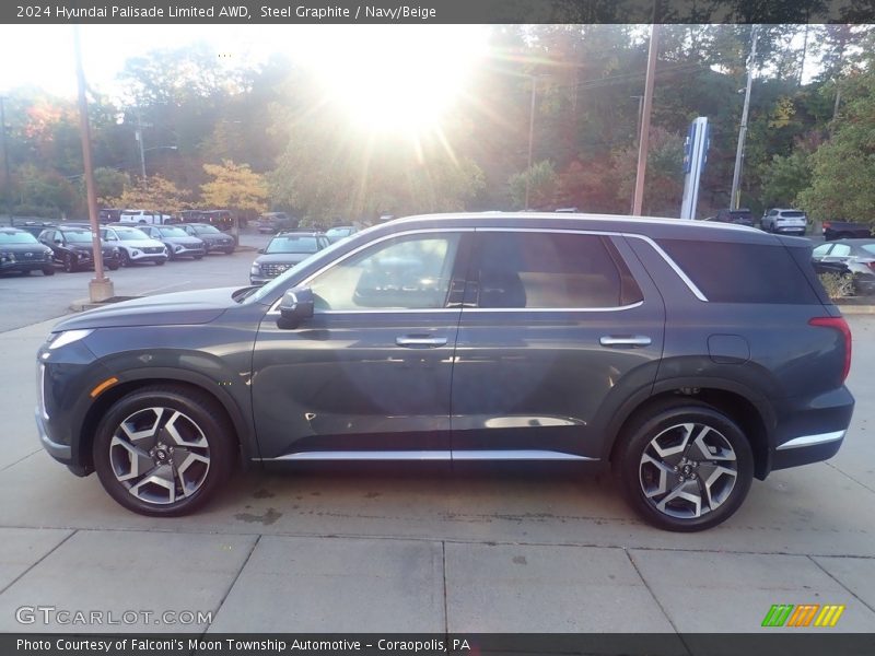 Steel Graphite / Navy/Beige 2024 Hyundai Palisade Limited AWD