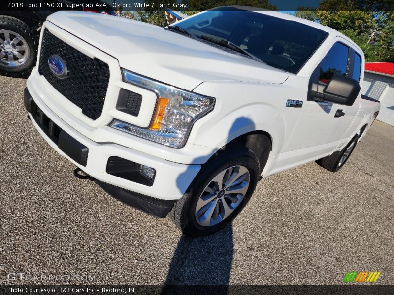 Oxford White / Earth Gray 2018 Ford F150 XL SuperCab 4x4
