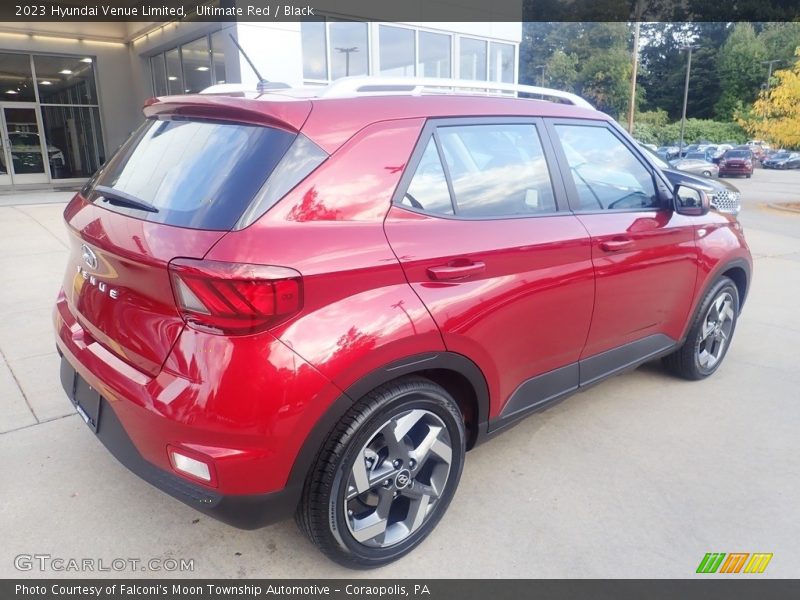 Ultimate Red / Black 2023 Hyundai Venue Limited