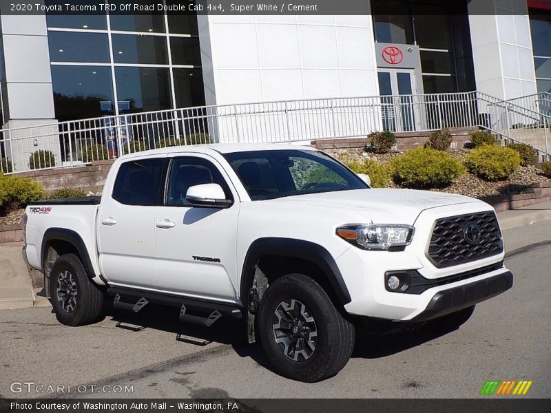 Super White / Cement 2020 Toyota Tacoma TRD Off Road Double Cab 4x4