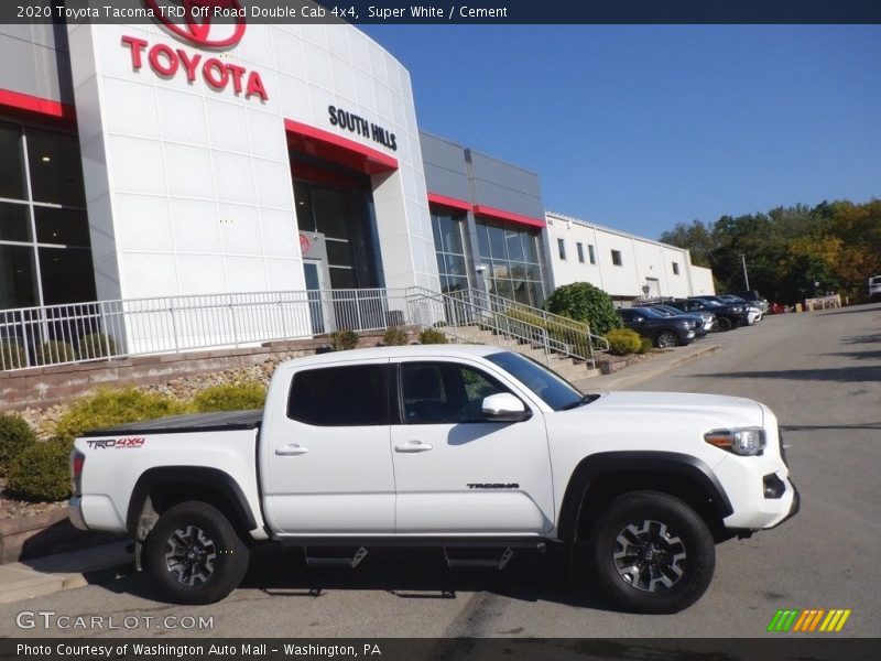 Super White / Cement 2020 Toyota Tacoma TRD Off Road Double Cab 4x4