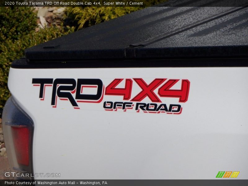 Super White / Cement 2020 Toyota Tacoma TRD Off Road Double Cab 4x4