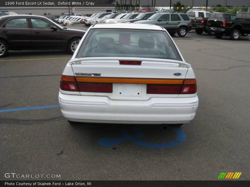 Oxford White / Gray 1996 Ford Escort LX Sedan
