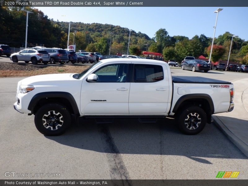 Super White / Cement 2020 Toyota Tacoma TRD Off Road Double Cab 4x4