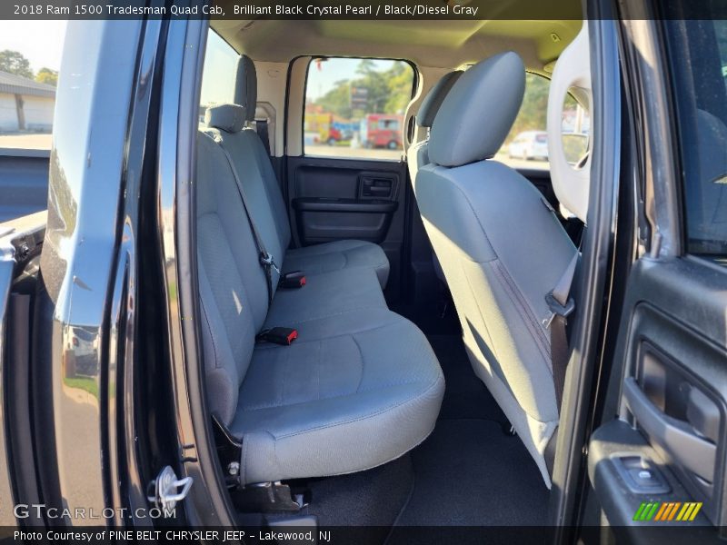 Brilliant Black Crystal Pearl / Black/Diesel Gray 2018 Ram 1500 Tradesman Quad Cab