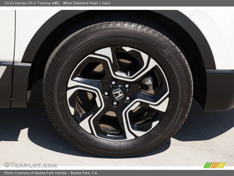 White Diamond Pearl / Ivory 2018 Honda CR-V Touring AWD