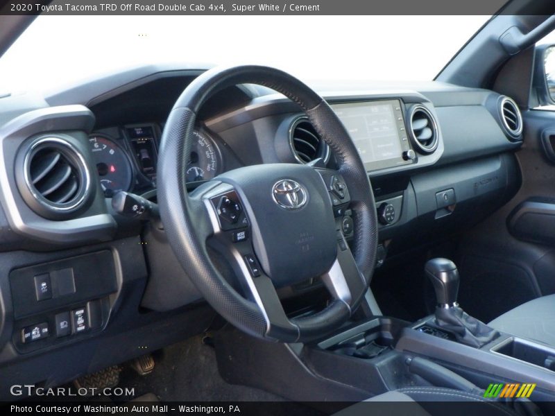 Super White / Cement 2020 Toyota Tacoma TRD Off Road Double Cab 4x4