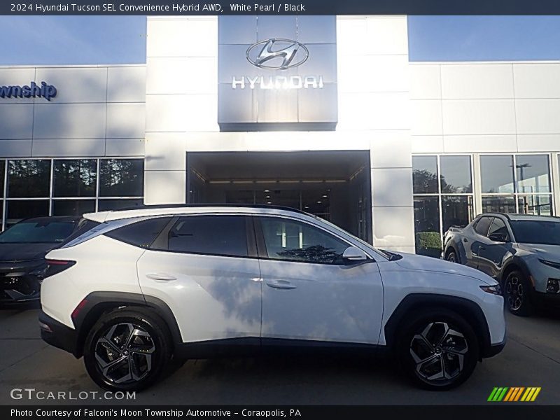 White Pearl / Black 2024 Hyundai Tucson SEL Convenience Hybrid AWD