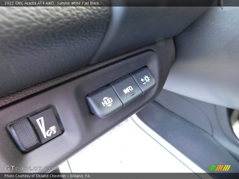 Controls of 2022 Acadia AT4 AWD