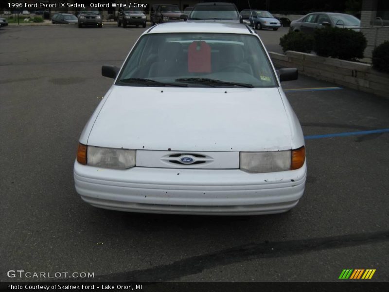 Oxford White / Gray 1996 Ford Escort LX Sedan